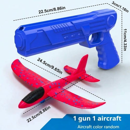 Airplane Launcher Toys Outdoor Sports Flying Toys Children'S Foam Ejection Aircraft Toys Birthday Gifts for Boys Girls