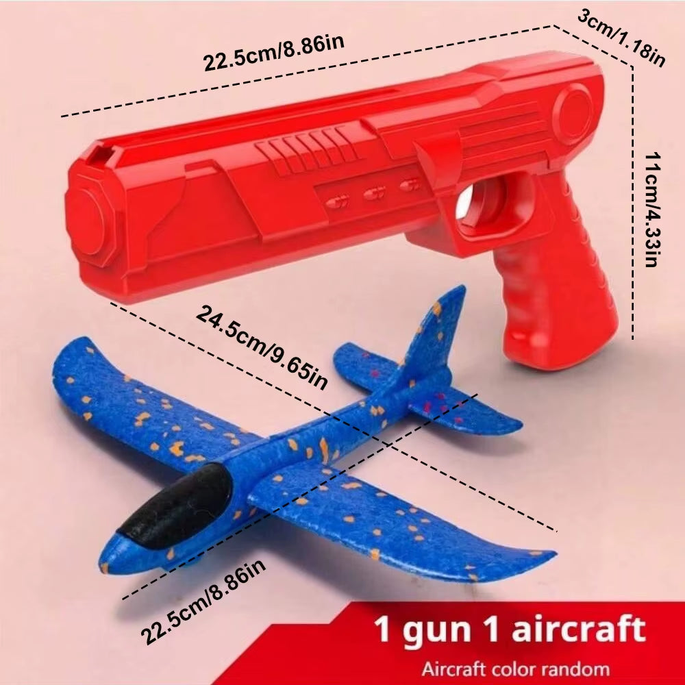 Airplane Launcher Toys Outdoor Sports Flying Toys Children'S Foam Ejection Aircraft Toys Birthday Gifts for Boys Girls