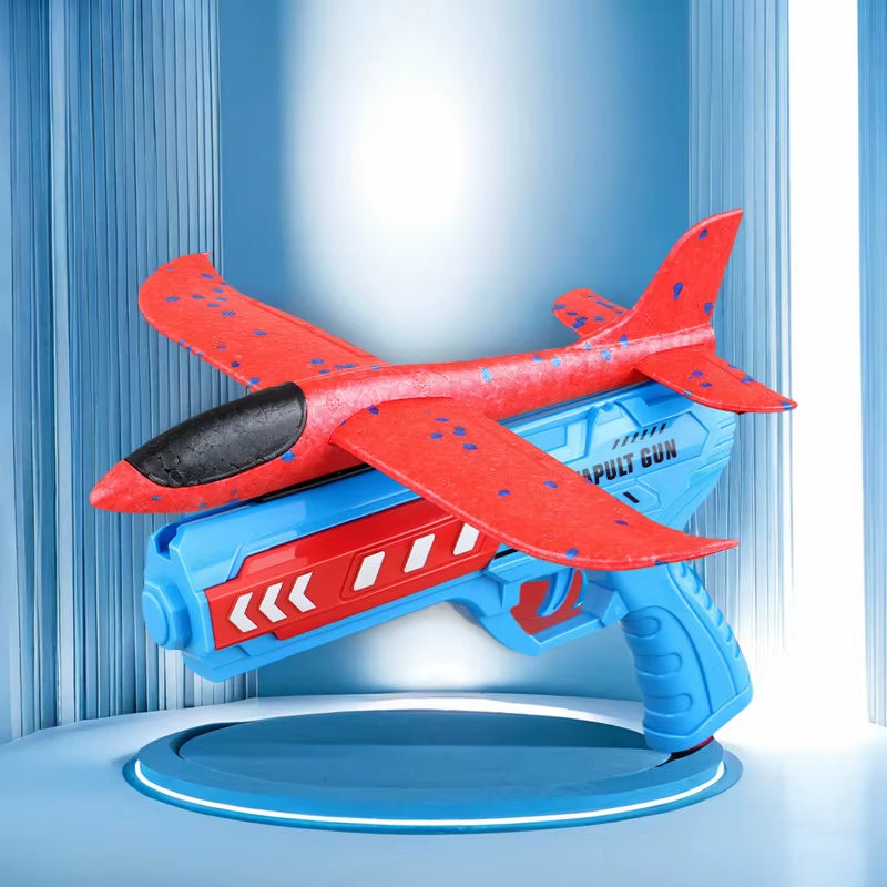 Airplane Launcher Toys Outdoor Sports Flying Toys Children'S Foam Ejection Aircraft Toys Birthday Gifts for Boys Girls